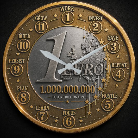 Future Billionaire Euro Coin  Grote Klok