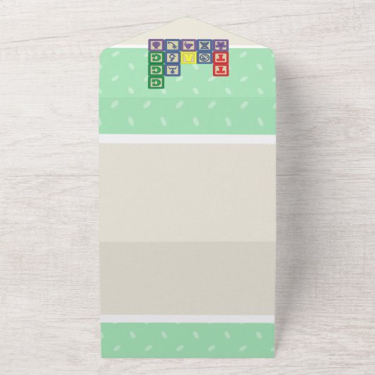 Future Biologist's Blocks All-in-One uitnodiging (Buitenkant)