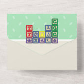 Future Biologist's Blocks All-in-One uitnodiging (Achterkant)