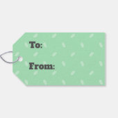 Future Biologist's Blocks Gift Label Cadeaulabel (Achterkant Horizontaal)