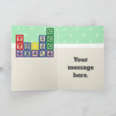 Future Biologist's Blocks Greeting Card Kaart (Binnen)