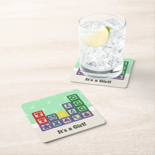 Future Biologist's Blocks Papieren Onderzetters (Insitu)