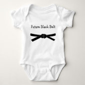 Future Black Belt Baby Jersey Bodysuit (Voorkant)