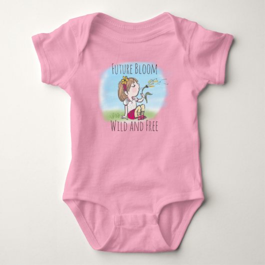 Future Bloom Baby meisje bodysuit (Voorkant)
