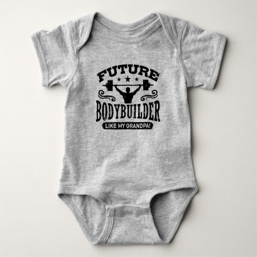 Future Bodybuilder als mijn opa Romper (Voorkant)