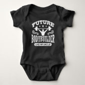 Future Bodybuilder zoals mijn oom Baby Bodysuit (Voorkant)