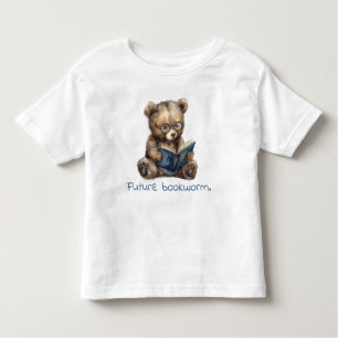 Future Bookworm Beer Reading Baby Kinder Shirts