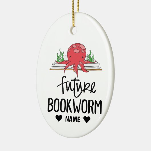 Future Bookworm Keramisch Ornament (Links)