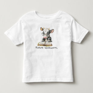 Future Bookworm Koe Reading Baby Kinder Shirts