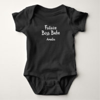 Future Boss Babe - Gepersonaliseerde Baby Black Bo