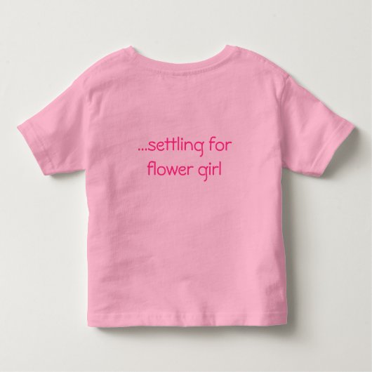 Future Bride Bloemenmeisje T-shirt (Achterkant)
