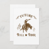 Future Bull Rider Cowboy Western Men RSVP Kaartje (Voorkant / Achterkant)