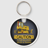 Future Bulldozer Dozer Driver Sleutelhanger (Voorkant)