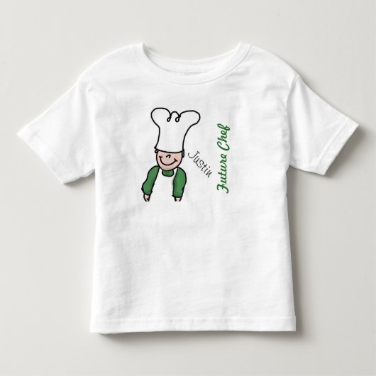 Future Chef with name Kinder Shirts (Voorkant)