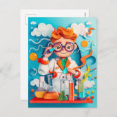 Future Chemist Dream for Kids Feestdagenkaart (Voorkant / Achterkant)
