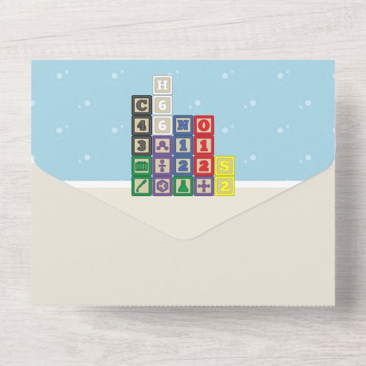 Future Chemist's Blocks All-in-One uitnodiging (Achterkant)