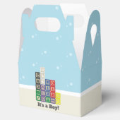 Future Chemist's Blocks Baby shower Favor Box Bedankdoosjes (Geopend)