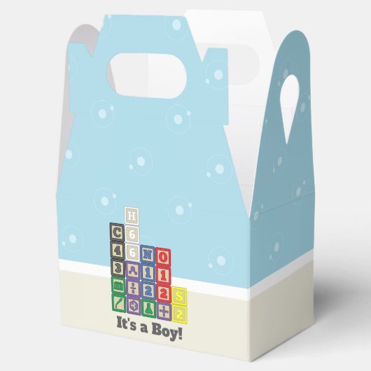 Future Chemist's Blocks Baby shower Favor Box Bedankdoosjes (Geopend)