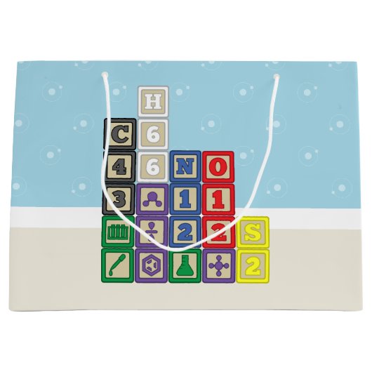Future Chemist's Blocks Gift Bag Groot Cadeauzakje (Voorkant)