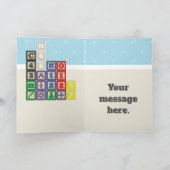 Future Chemist's Blocks Greeting Card Kaart (Binnen)
