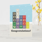 Future Chemist's Blocks Greeting Card Kaart (Gele Bloem)