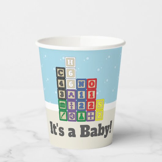 Future Chemist's Blocks Paper Cup Papieren Bekers (Links)