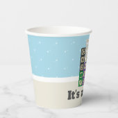 Future Chemist's Blocks Paper Cup Papieren Bekers (Voorkant)