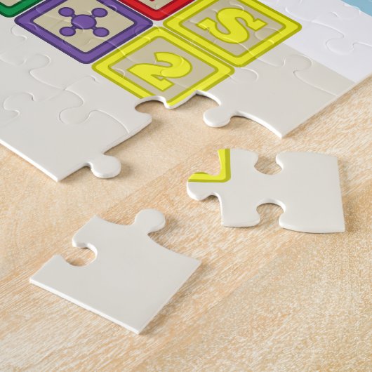 Future Chemist's Blocks puzzel Legpuzzel (Zijkant)