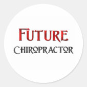 Future Chiropractor Ronde Sticker (Voorkant)