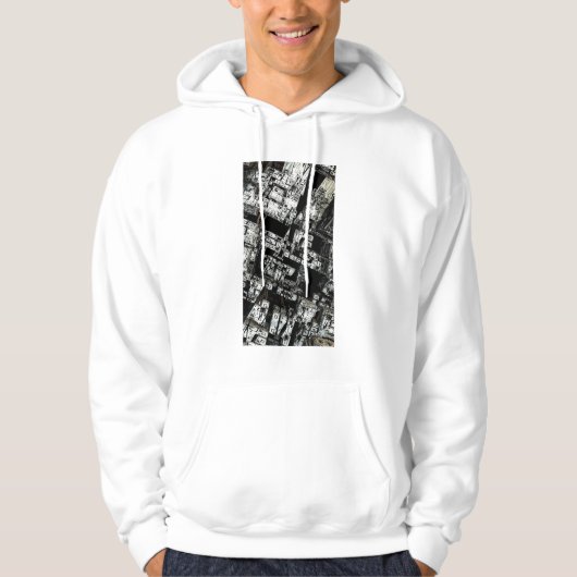 Future city seen from above hoodie (Voorkant)