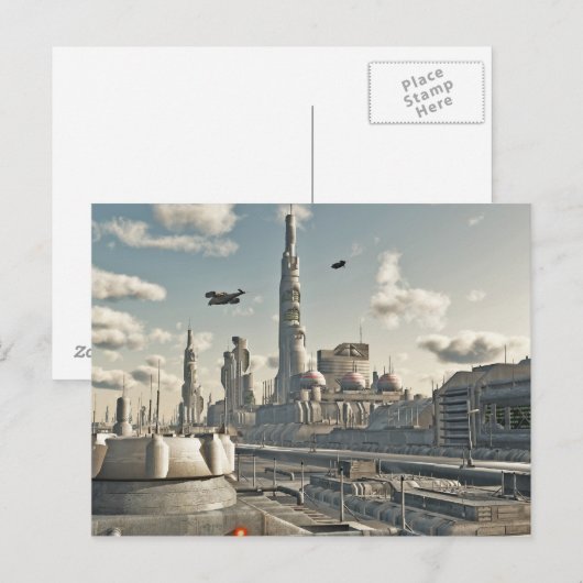 Future City Streets Briefkaart (Voorkant / Achterkant)
