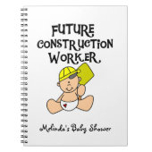 Future Construction Worker Custom Notebook Notitieboek (Voorkant)