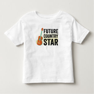 Future Country Star Guitar Music Kinder Shirts