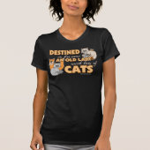 Future Crazy Cat Lady Funny Gezegde Dark T-shirt (Voorkant)