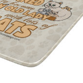 Future Crazy Cat Lady Funny Gezegde Kitchen Snijplank (Hoek)