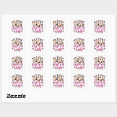 Future Crazy Cat Lady Vierkante Sticker (Vel)