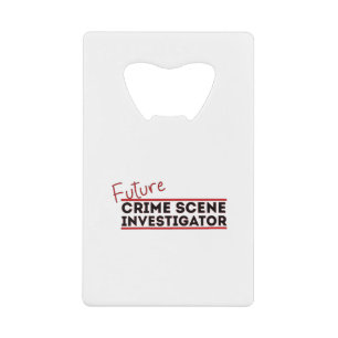Future Crime Scene Investigator Creditkaart Flessenopener