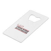 Future Crime Scene Investigator Creditkaart Flessenopener (Voorkant Gekanteld)