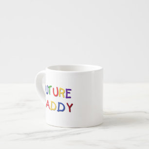 Future Daddy Primary Colors T-shirts en geschenken Espresso Kop