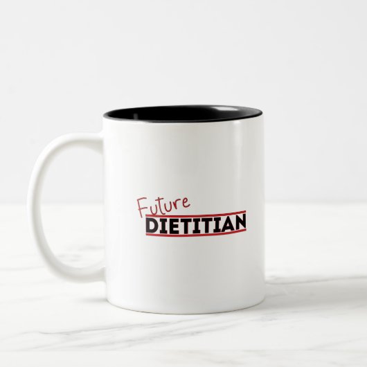 Future Dietitian Tweekleurige Koffiemok (Links)