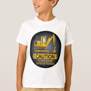 Future Digger Shovel Driver Kinder T-Shirt
