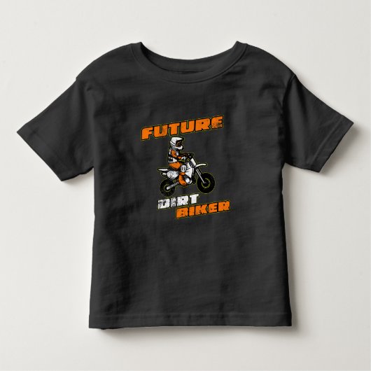 Future Dirt Biker Funny Motocross Gift for Kids Kinder Shirts (Voorkant)