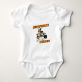 Future Dirt Biker Funny Motocross voor kinderen Romper (Voorkant)