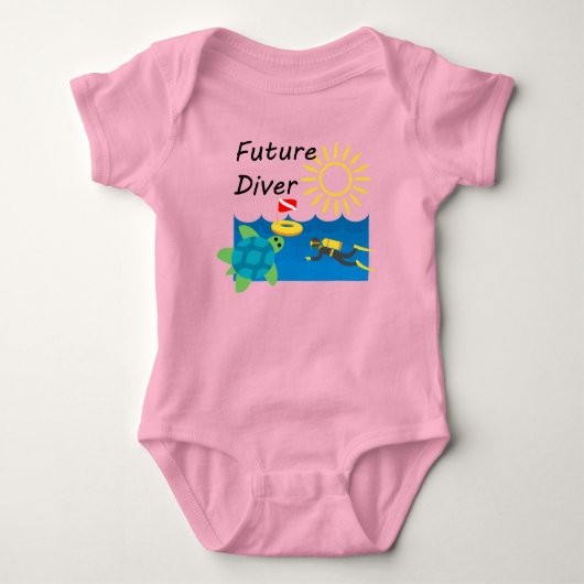 Future Diver Design - Baby Jersey Bodysuit (Voorkant)