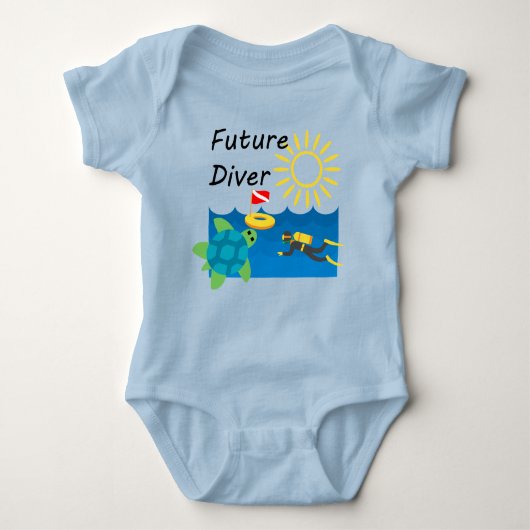 Future Diver Design - Baby Jersey Bodysuit (Voorkant)