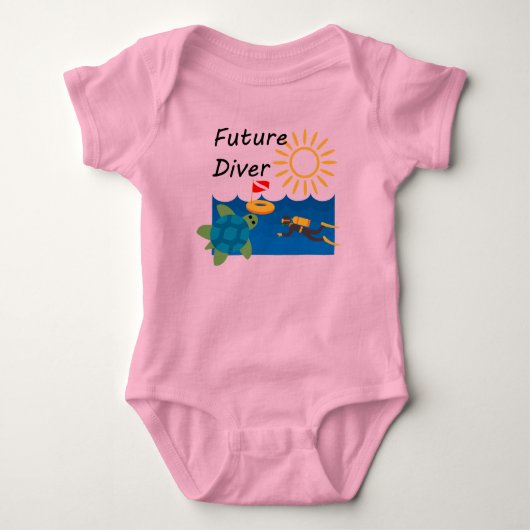 Future Diver Design - Baby Jersey Bodysuit (Voorkant)