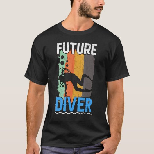 Future Diver Scuba Divers Diving Graphic T-shirt (Voorkant)