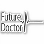 Future Doctor - EKG Sticker (Voorkant)