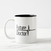 Future Doctor EKG Tweekleurige Koffiemok (Links)
