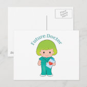 Future Doctor Girl Briefkaart (Voorkant / Achterkant)